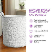 Mountain Camper Wildflower Camping Quilted Laundry Basket 3