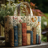 Handcrafted Bag | Books and Flowers 1