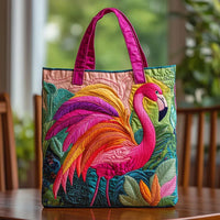 Handcrafted Bag | Flamingo and Rainbow 1