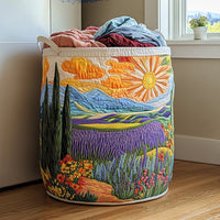 Bright Meadow | Quilted Storage Basket 4