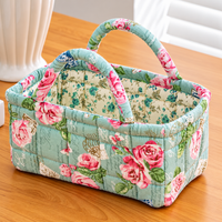ROSEMEADOW | SAGE ROSE QUILTED STORAGE BASKET 1