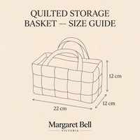 ROSEMEADOW | SAGE ROSE QUILTED STORAGE BASKET 2