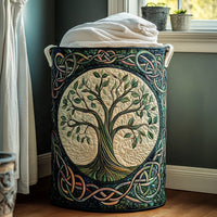 Tree of Life | Quilted Storage Basket 5