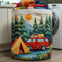 Cozy Camper Quilted Laundry Basket 1
