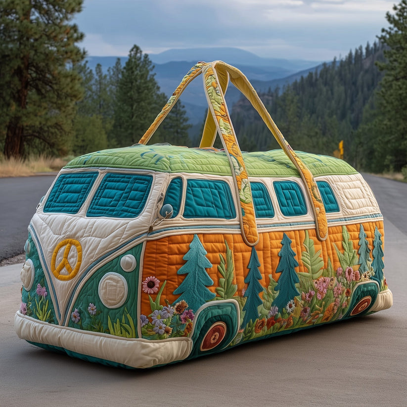Hippie Van Quilted Duffle Bag QV36