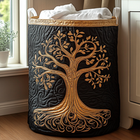 Tree of Life | Quilted Storage Basket 5