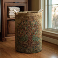 Tree of Life | Quilted Storage Basket 2