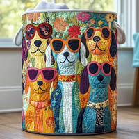 Happy Dogs | Quilted Storage Basket 1