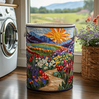 Meadow Song | Quilted Storage Basket 1