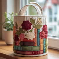 Bookish Garden | Quilted Storage Basket 5