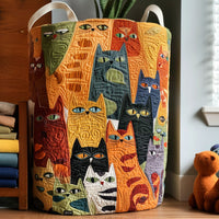 Cat | Quilted Storage Basket 2