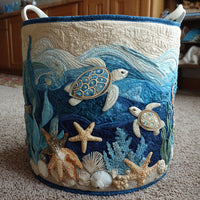 Turtle Ocean | Quilted Storage Basket 4