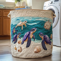 Turtle Ocean | Quilted Storage Basket 3