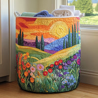 Bright Meadow | Quilted Storage Basket 2