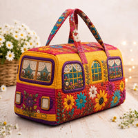 Floral Garden Quilted Duffle Bag LD05 1