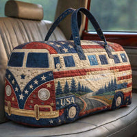 Canada 250 Patriotic Canada Camper Van Quilted Duffle Bag LD19 1