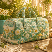 Camper Van Personalized Quilted Duffel Bag TN21 1
