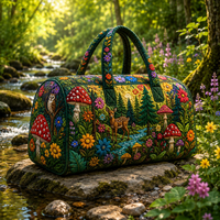 Whimsical Forest Quilted Duffle Bag TP12 1