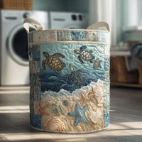Turtle Ocean | Quilted Storage Basket 5