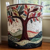 Tree of Life | Quilted Storage Basket 3