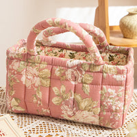ROSEHAVEN | BLUSH FLORAL QUILTED STORAGE BASKET 1