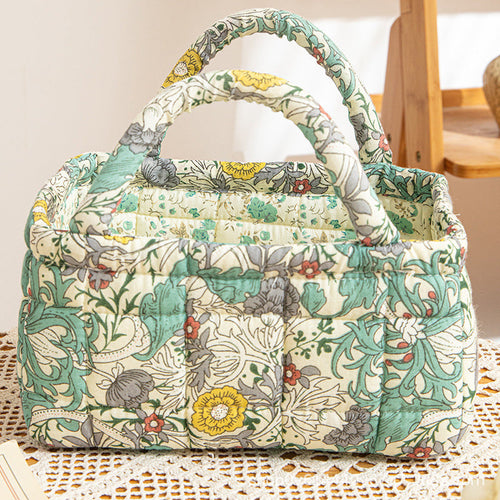 BOTANIVIA | MEADOW BLOOM QUILTED STORAGE BASKET