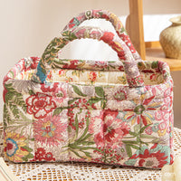 BLOOMORA | WILDFLOWER GARDEN QUILTED STORAGE BASKET 1