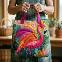 Handcrafted Bag | Flamingo and Rainbow 2