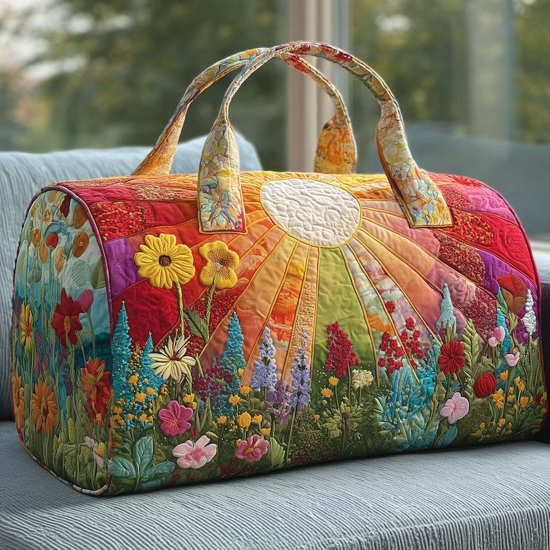 Sun Meadow Quilted Duffle Bag