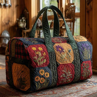 Country Floral Quilted Duffle Bag 1
