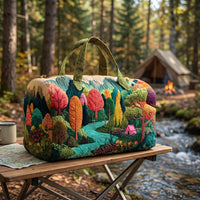 Colorful Woodland Quilted Handbag 1