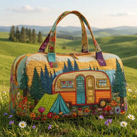 Forest Glamping Quilted Handbag 1
