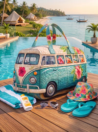 Tropical Hibiscus Quilted Handbag 2