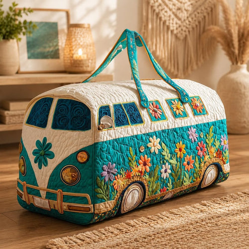 Boho Camping Quilted Duffle Bag