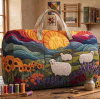 Countryside Sheep Quilted Duffle Bag 2