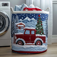 Mountain Pine Pickup Quilted Storage Basket 1